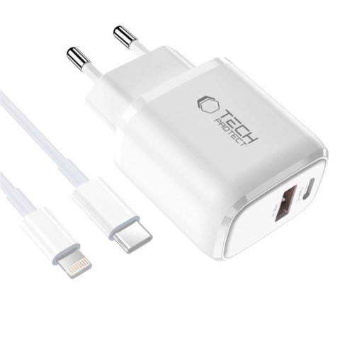Ładowarka sieciowa Tech-Protect NCA45W-GAN 2-Port 45W - biała Tech-Protect