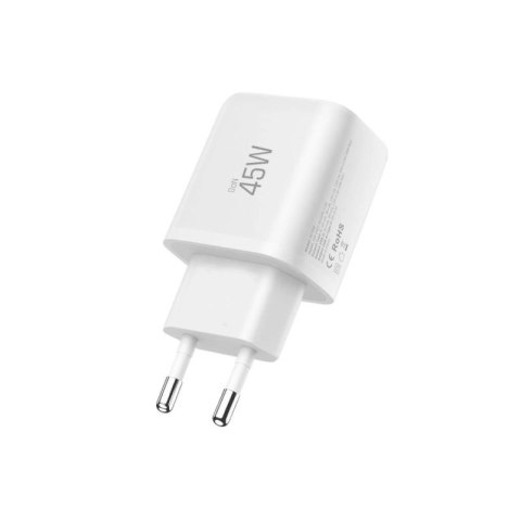 Ładowarka sieciowa Tech-Protect NCA45W-GAN 2-Porty USB-C / USB-A 45W - biała Tech-Protect