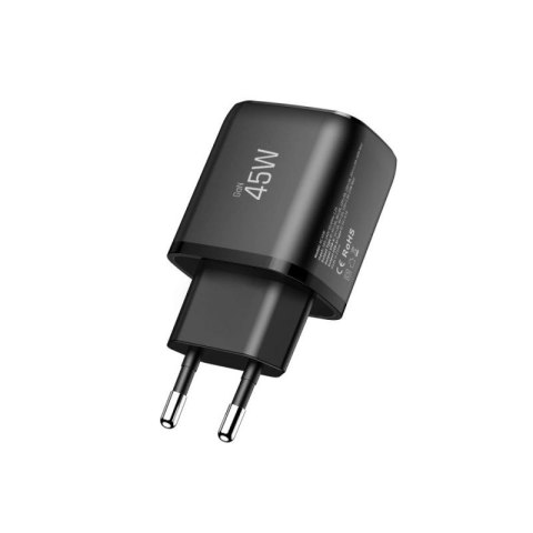 Ładowarka sieciowa Tech-Protect NCA45W-GAN 2-Porty USB-C / USB-A 45W - czarna Tech-Protect