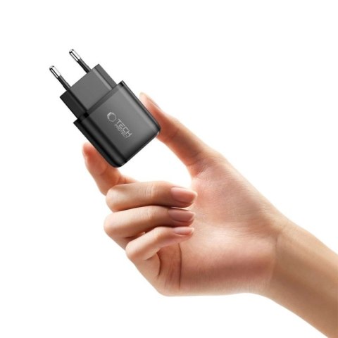 Ładowarka sieciowa Tech-Protect NCA45W-GAN 2-Porty USB-C / USB-A 45W - czarna Tech-Protect