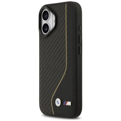 Etui BMW M Carbon Line & Logo MagSafe na iPhone 17 - żółte BMW