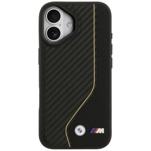 Etui BMW M Carbon Line & Logo MagSafe na iPhone 17 - żółte BMW