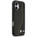 Etui BMW M Carbon Line & Logo MagSafe na iPhone 17 - żółte BMW