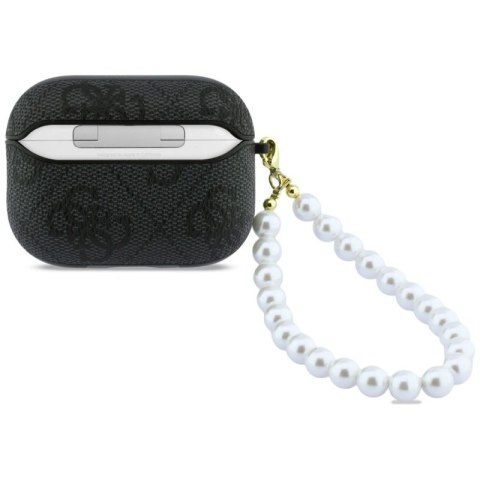 Etui Guess 4G Pearl Strap na AirPods Pro 3 - czarne Guess