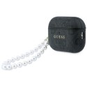 Etui Guess 4G Pearl Strap na AirPods Pro 3 - czarne Guess