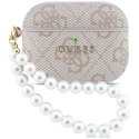 Etui Guess 4G Pearl Strap na AirPods Pro 3 - różowe Guess