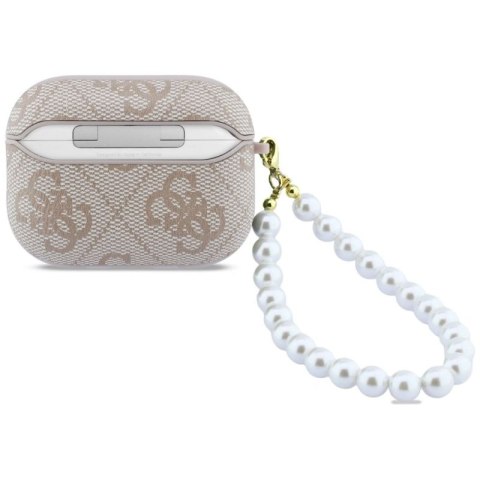 Etui Guess 4G Pearl Strap na AirPods Pro 3 - różowe Guess