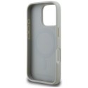 Etui Karl Lagerfeld Grained Pattern & Logo MagSafe na iPhone 16 Pro - szare Karl Lagerfeld