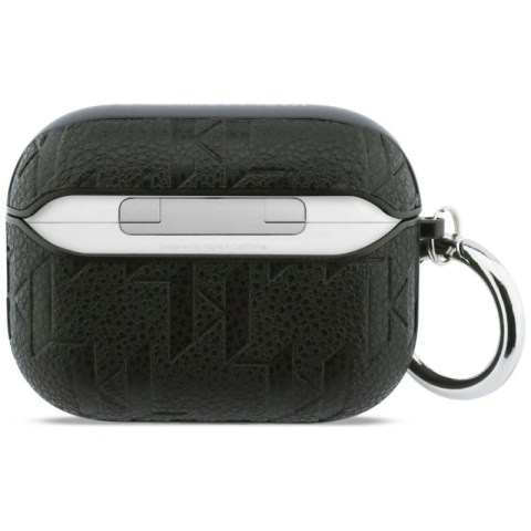 Etui Karl Lagerfeld Monogram Choupette Head na AirPods Pro 3 - czarne Karl Lagerfeld