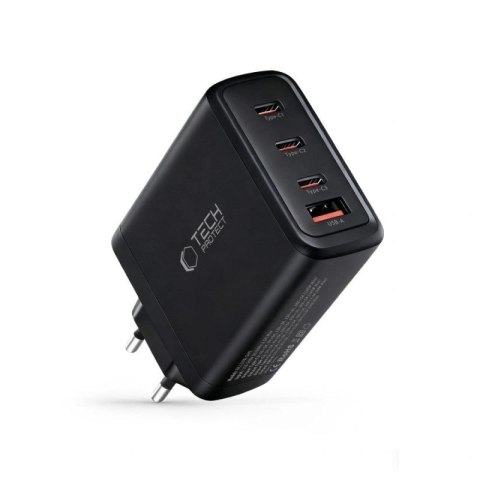Ładowarka sieciowa Tech-Protect NC120W-GAN 4-Porty 120W - czarna Tech-Protect