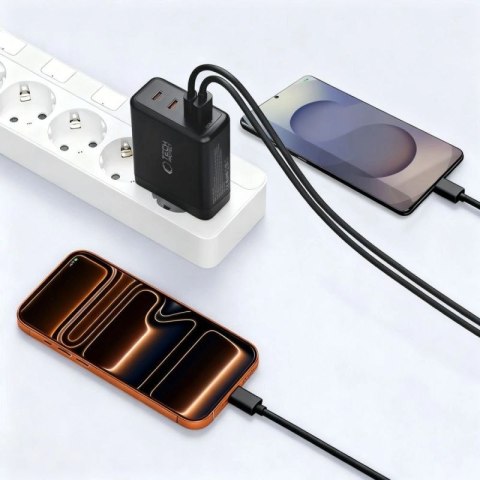 Ładowarka sieciowa Tech-Protect NC120W-GAN 4-Porty 120W - czarna Tech-Protect