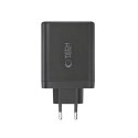 Ładowarka sieciowa Tech-Protect NC140W-GAN 4-Porty 140W - czarna Tech-Protect