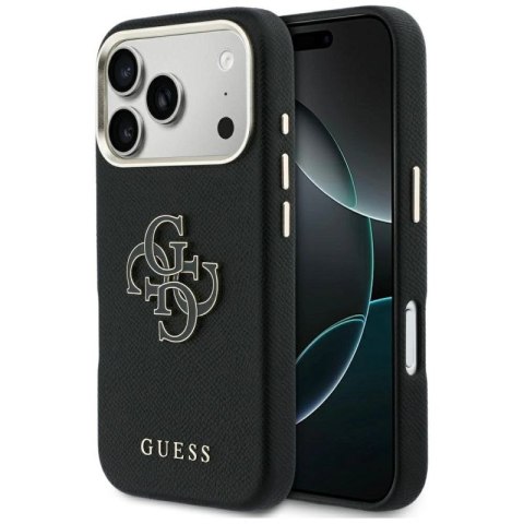 Etui Guess FW Resin Logo na iPhone 17 Pro Max - czarne Guess