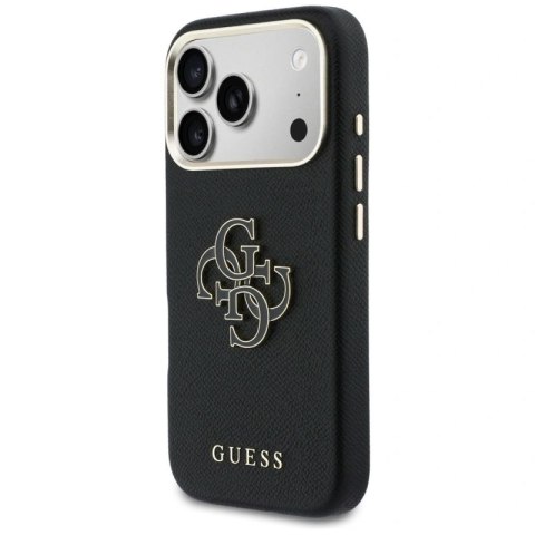 Etui Guess FW Resin Logo na iPhone 17 Pro Max - czarne Guess