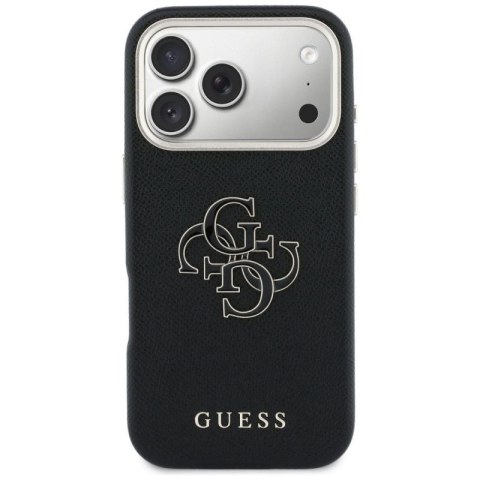 Etui Guess FW Resin Logo na iPhone 17 Pro Max - czarne Guess