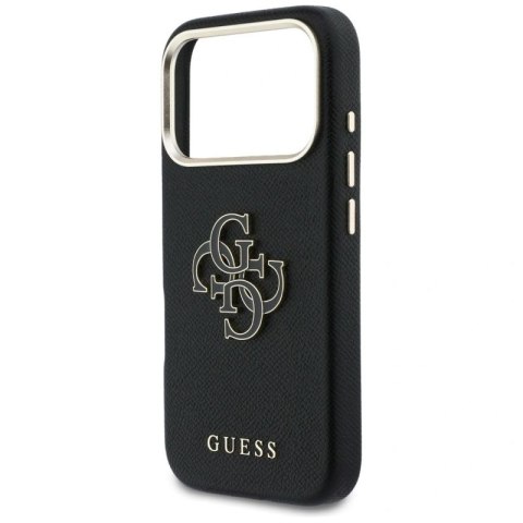 Etui Guess FW Resin Logo na iPhone 17 Pro - czarne Guess