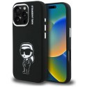 Etui Karl Lagerfeld Silicone Karl Sketch MagSafe na iPhone 16 Pro - czarne Karl Lagerfeld