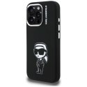 Etui Karl Lagerfeld Silicone Karl Sketch MagSafe na iPhone 16 Pro - czarne Karl Lagerfeld