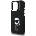 Etui Karl Lagerfeld Silicone Karl Sketch MagSafe na iPhone 16 Pro - czarne Karl Lagerfeld