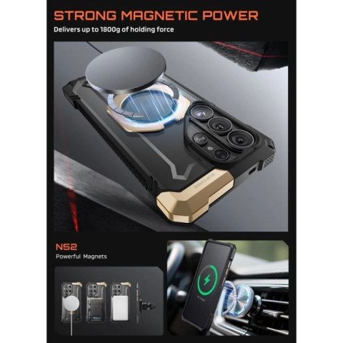Etui Supcase UB Grip Mag MagSafe na Samsung Galaxy S26 Ultra - czarno-brązowe Supcase