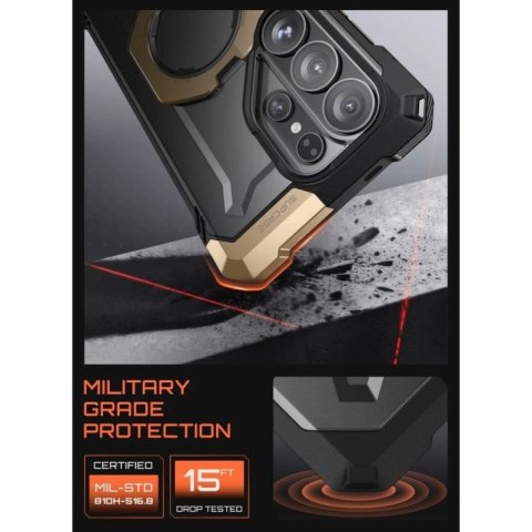 Etui Supcase UB Grip Mag MagSafe na Samsung Galaxy S26 Ultra - czarno-brązowe Supcase