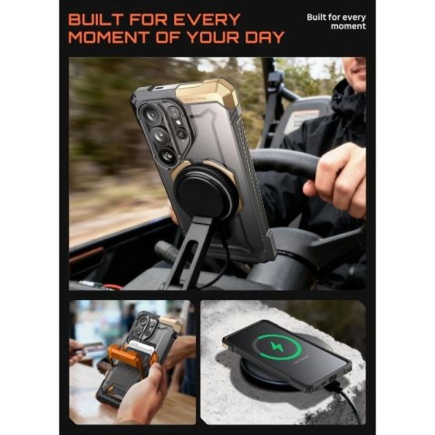 Etui Supcase UB Grip Mag MagSafe na Samsung Galaxy S26 Ultra - czarno-brązowe Supcase