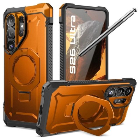 Etui Supcase UB Grip Mag MagSafe na Samsung Galaxy S26 Ultra - pomarańczowo-czarne Supcase