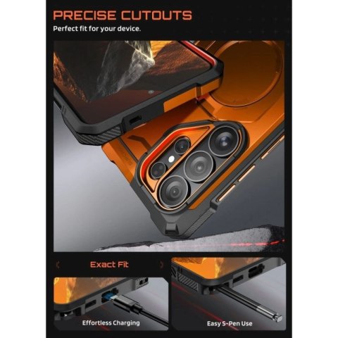 Etui Supcase UB Grip Mag MagSafe na Samsung Galaxy S26 Ultra - pomarańczowo-czarne Supcase