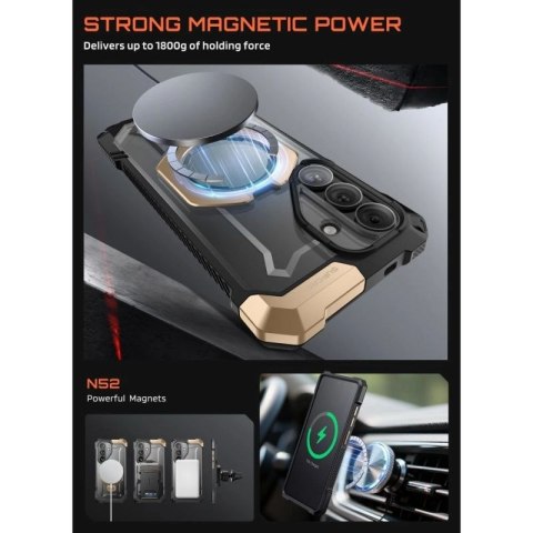 Etui Supcase UB Grip Mag MagSafe na Samsung Galaxy S26 - czarno-brązowy Supcase