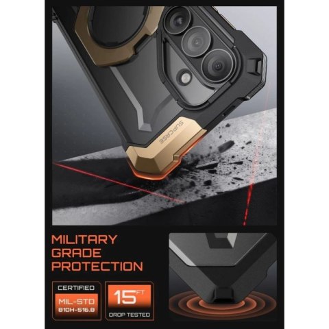 Etui Supcase UB Grip Mag MagSafe na Samsung Galaxy S26 - czarno-brązowy Supcase