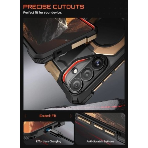 Etui Supcase UB Grip Mag MagSafe na Samsung Galaxy S26 - czarno-brązowy Supcase