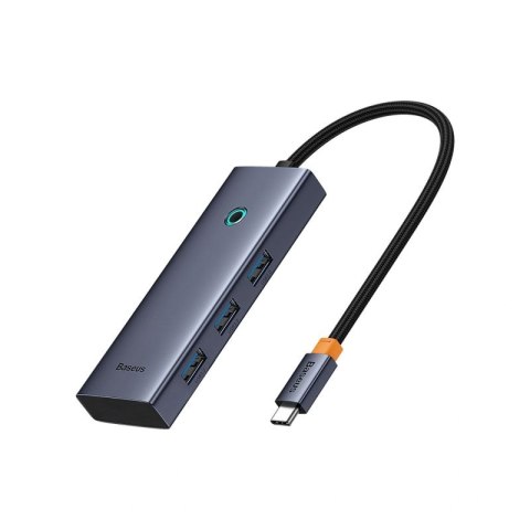 Hub Baseus UltraJoy Series 5w1 USB-C do 1x HDMI4K@30Hz+ 4 x USB-A 3.0 - szary