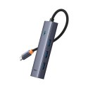 Hub Baseus UltraJoy Series 5w1 USB-C do 1x HDMI4K@30Hz+ 4 x USB-A 3.0 - szary