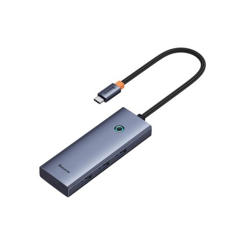 Hub Baseus UltraJoy Series 5w1 USB-C do 1x HDMI4K@30Hz+ 4 x USB-A 3.0 - szary