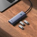 Hub Baseus UltraJoy Series 5w1 USB-C do 1x HDMI4K@30Hz+ 4 x USB-A 3.0 - szary