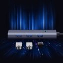 Hub Baseus UltraJoy Series 5w1 USB-C do 1x HDMI4K@30Hz+ 4 x USB-A 3.0 - szary