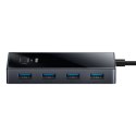 Hub USB-C Baseus PioneerJoy 4xUSB-A 3.0 - szary Baseus