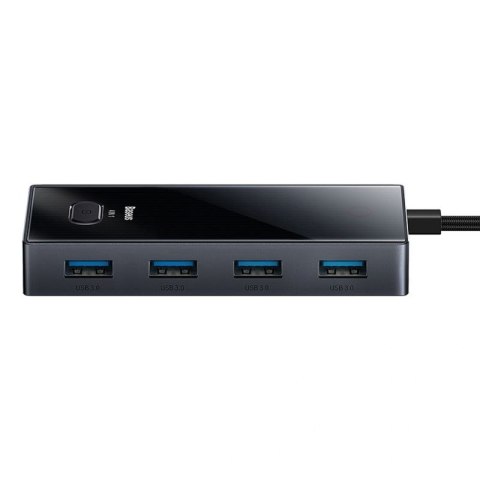 Hub USB-C Baseus PioneerJoy 4xUSB-A 3.0 - szary Baseus