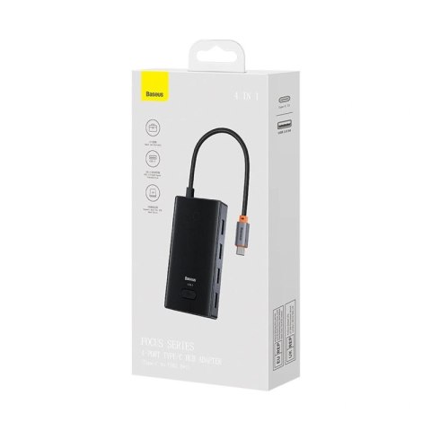 Hub USB-C Baseus PioneerJoy 4xUSB-A 3.0 - szary Baseus