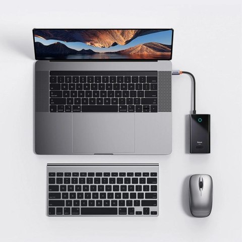 Hub USB-C Baseus PioneerJoy 4xUSB-A 3.0 - szary Baseus