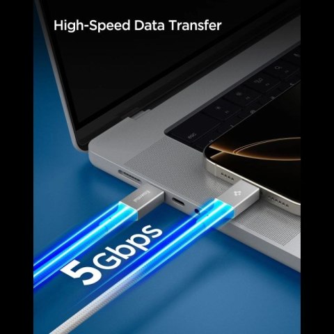 Kabel Spigen Essential EB10015CC USB-C / USB-C 100W 150cm - biały Spigen