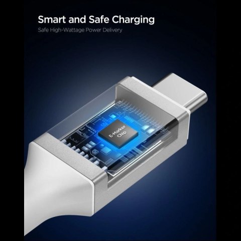 Kabel Spigen Essential EB24015CC USB-C / USB-C 240W 150cm - biały Spigen