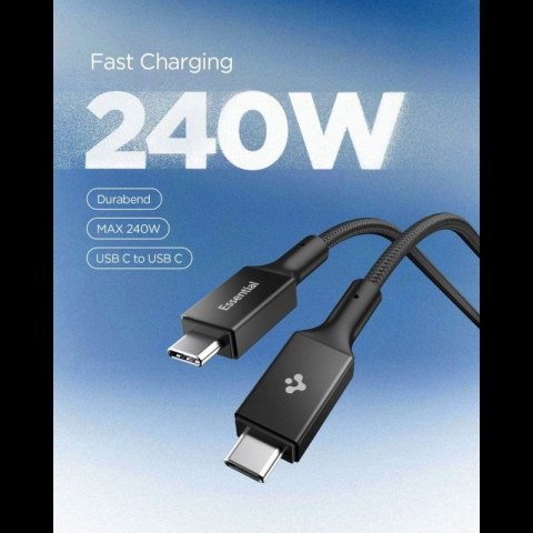 Kabel Spigen Essential EB24015CC USB-C / USB-C 240W 150cm - czarny Spigen