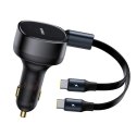 Ładowarka samochodowa Baseus Enjoyment 33W 2w1 2x USB-C - czarna Baseus