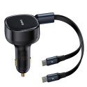 Ładowarka samochodowa Baseus Enjoyment 33W 2w1 2x USB-C - czarna Baseus
