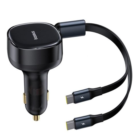 Ładowarka samochodowa Baseus Enjoyment 33W 2w1 2x USB-C - czarna Baseus