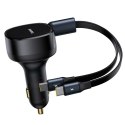 Ładowarka samochodowa Baseus Enjoyment 33W 2w1 2x USB-C - czarna Baseus