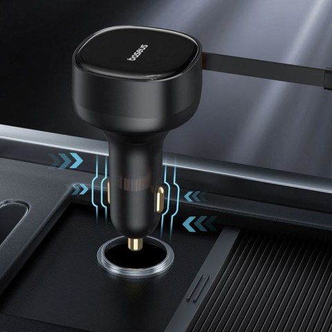 Ładowarka samochodowa Baseus Enjoyment 33W 2w1 2x USB-C - czarna Baseus