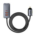 Ładowarka samochodowa Baseus Share Together 120W wieloportowa 2x USB-A + 2x USB-C - szara Baseus