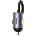 Ładowarka samochodowa Baseus Share Together 120W wieloportowa 2x USB-A + 2x USB-C - szara Baseus